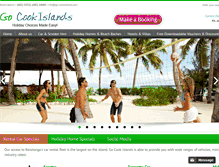 Tablet Screenshot of go-cookislands.com